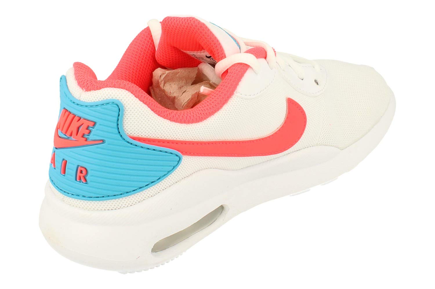 Nike Women's Air Max Oketo ES1 Running Shoes - Lightweight Athletic Sneakers for Women (Size US 5.5/UK 3/EU 36) - White Flash Crimson Blue Fury - Perfect for Jogging, Gym Workouts & Casual Wear