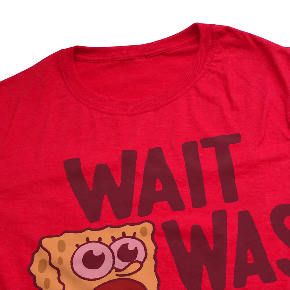 SpongeBob SquarePants Graphic T-Shirt for Adults - Unisex Cotton Ring-Spun Tee - Casual Wear, Cosplay & Gift for Cartoon Fans