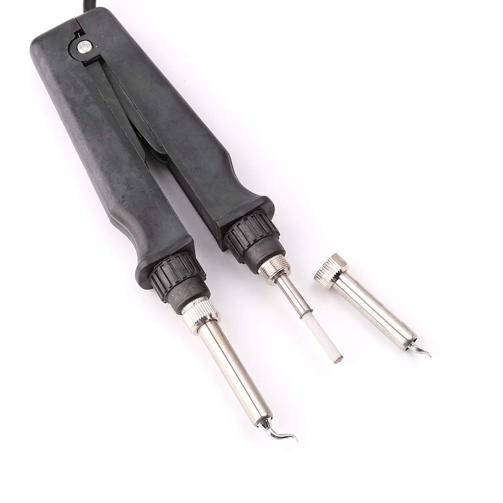 Tegongse 902 ESD SMD Double Soldering Iron Tweezer with Clip Heating Plier - Professional Welding Tool & Solder Iron Accessory for Electronics Repair, PCB Work, and DIY Projects