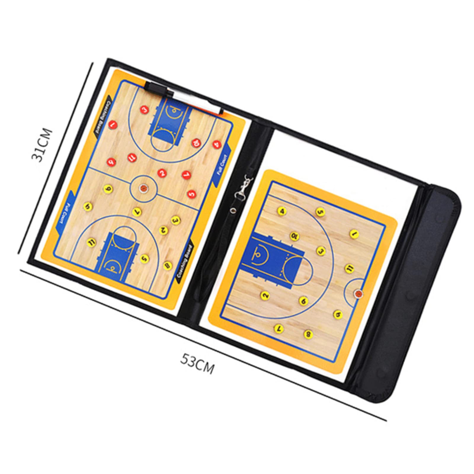 Joyeee Magnetic Basketball Coaching Clipboard - Dry Erase Marker Board for Women & Men, Indoor Outdoor Training, Game Strategy Planning - Perfect for Coaches, Players, and Team Practice Sessions