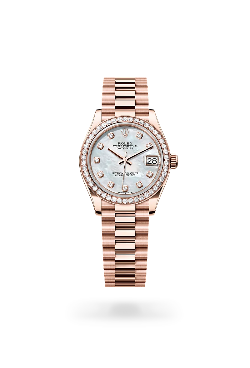Rolex Datejust 31 Women's Watch - 18kt Everose Gold, M278285RBR-0005 | Luxury Timepiece for Special Occasions & Gifts
