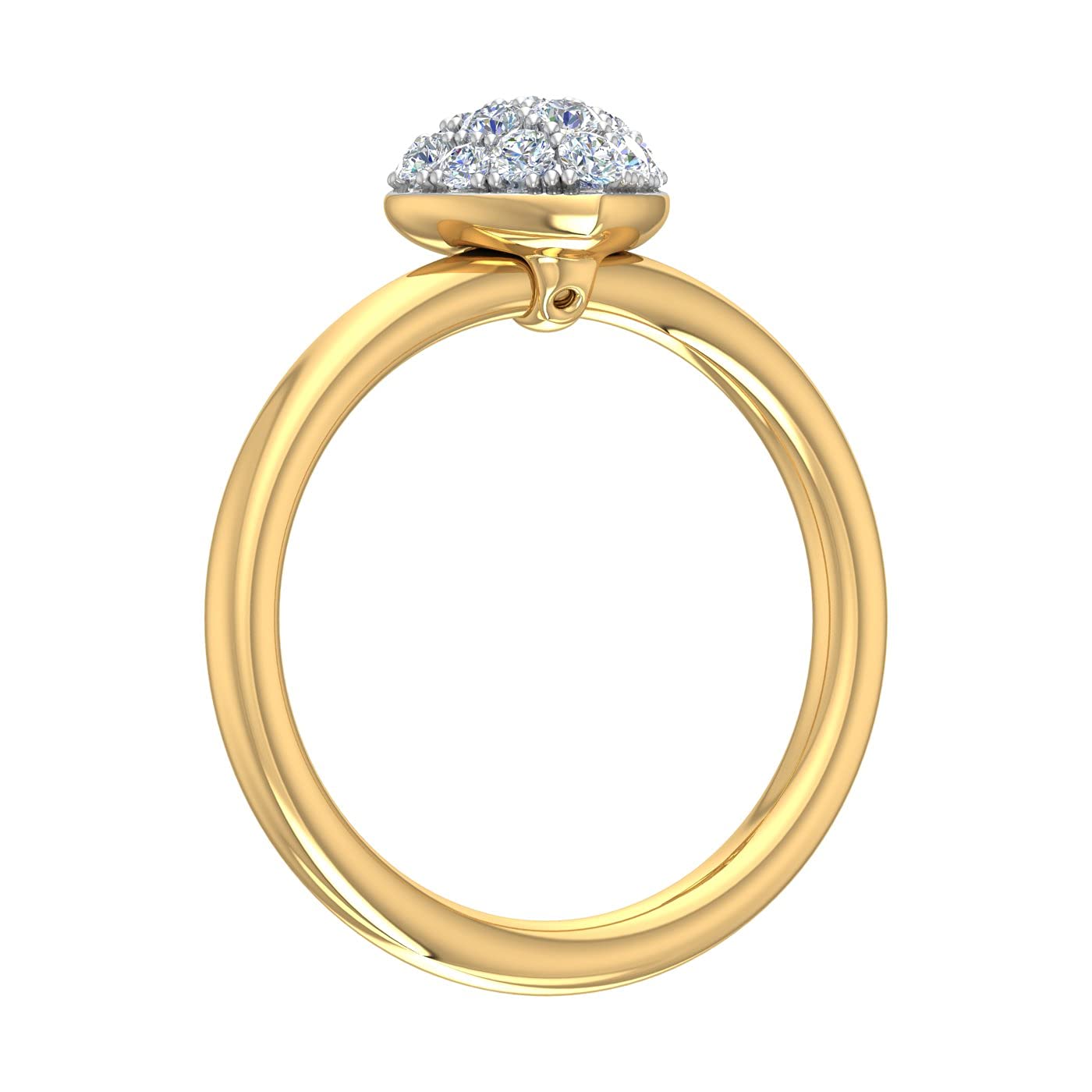1/4 Carat Heart-Shaped Diamond Promise Ring in 14K Gold - Perfect for Anniversaries, Engagements & Romantic Gifts