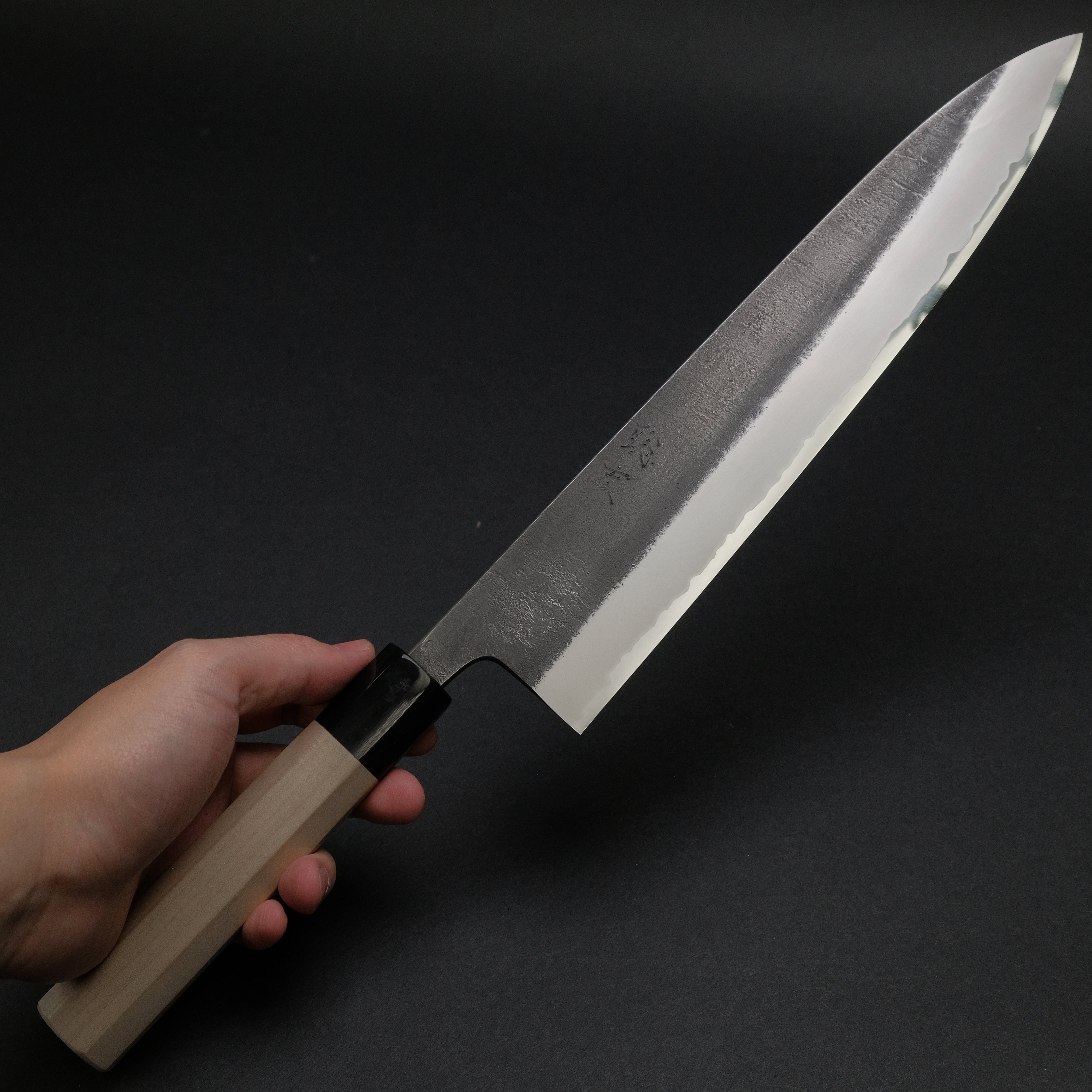 Premium Toshihiro Wakui Nashiji White #2 Gyuto 270mm Japanese Chef Knife with Ho Wood Handle - Perfect for Sushi, Sashimi & Meat Cutting - Professional Kitchen & Home Cooking Essential