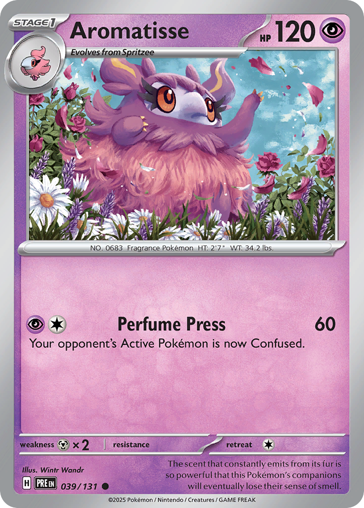 Aromatisse 039/131 - Pokemon TCG Holo Rare Card - Perfect for Collectors & Battles | Trading Card Game, Deck Building, Gift for Fans