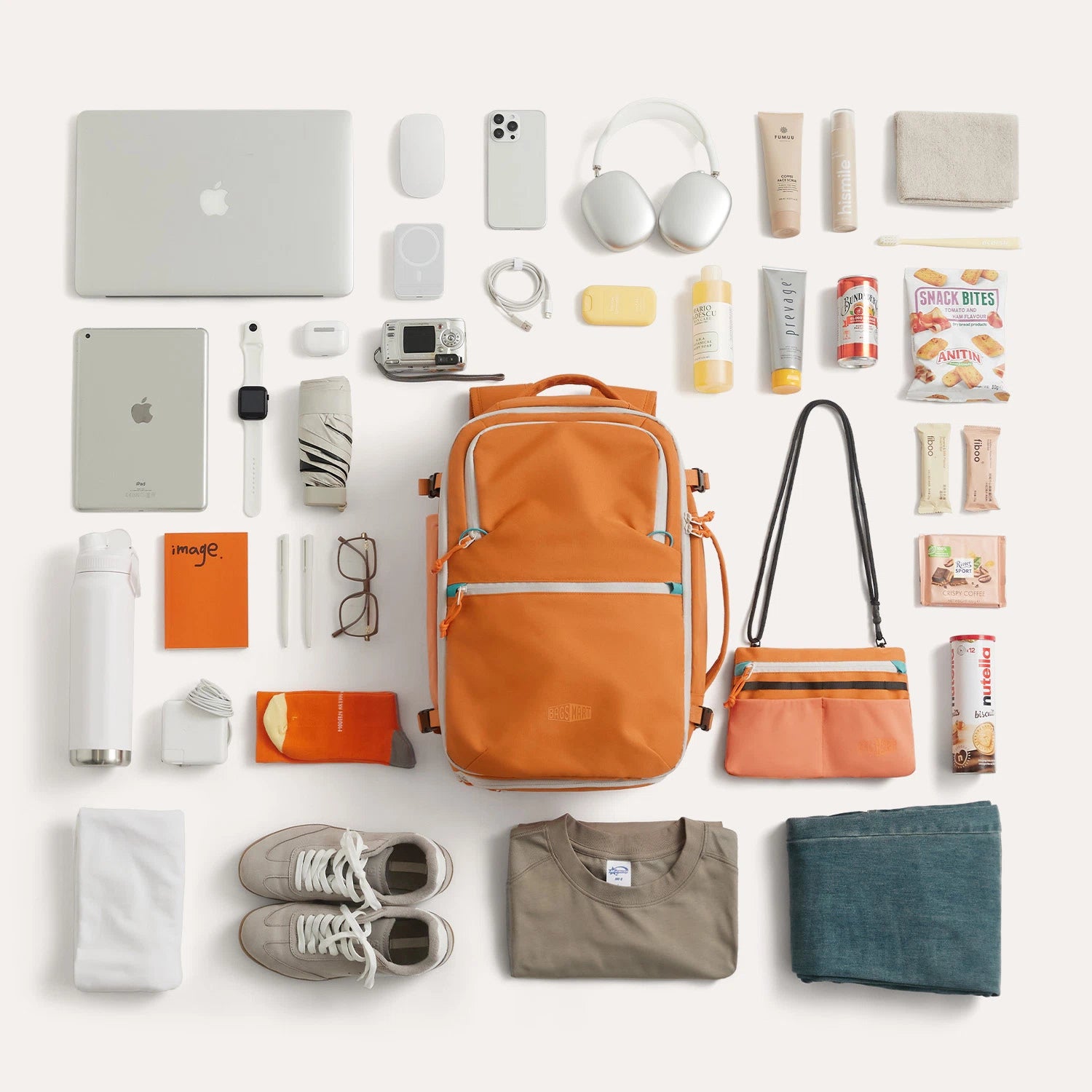 Faro 29L Travel Backpack Set - Waterproof Lightweight Carry-On Backpack with USB Charging Port - Perfect for Airplane Travel, Hiking & Business Trips