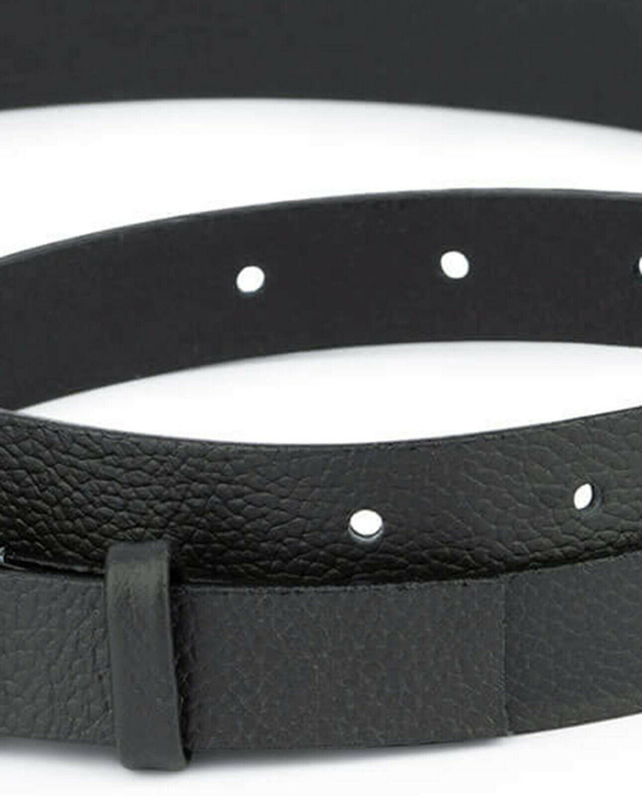 Genuine Leather Replacement Buckle Straps for Ferragamo 20mm Pebbled Belts - Men's Adjustable Dress Belt Accessories for Business, Office & Formal Occasions
