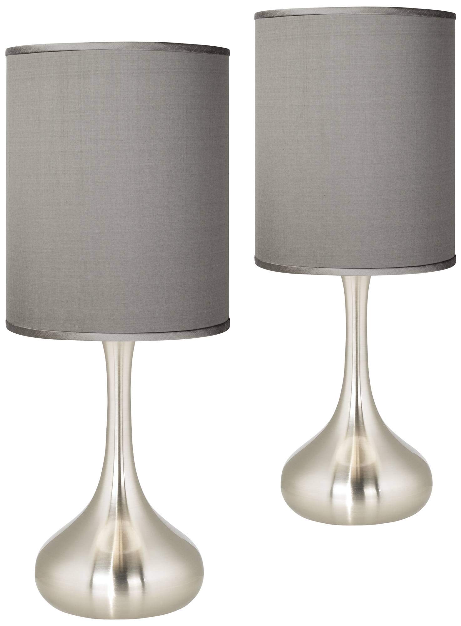 Possini Euro Modern Accent Table Lamps Set of 2 - 23.5