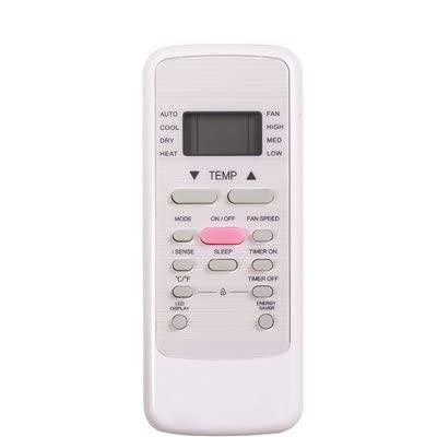 8,000 BTU 115V Window Air Conditioner with Heat - White - Compact Cooling & Heating Unit for Small Rooms, Bedrooms & Offices