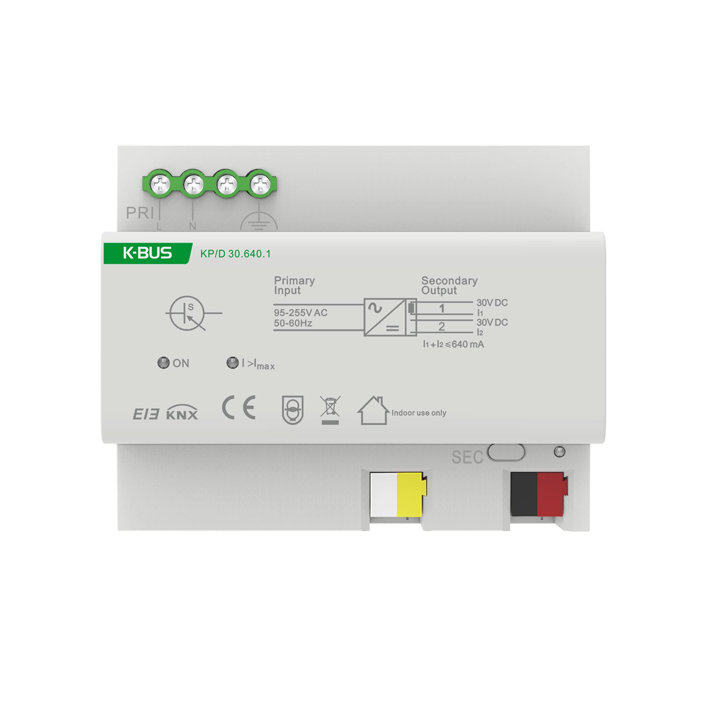 GVS K-BUS KNX 640mA Power Supply Unit for Smart Home Automation - Compatible with KNX Systems, Reliable Energy Source for Lighting Control & Building Management