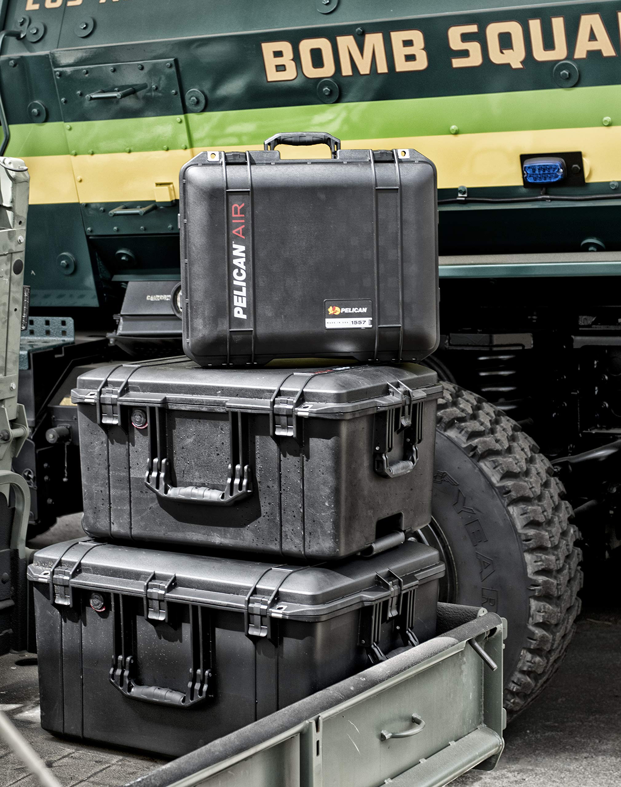 Pelican Air 1557 Waterproof Hard Case - Lightweight Silver Protective Case for Camera, Electronics & Tools | Travel, Outdoor Adventure & Equipment Storage