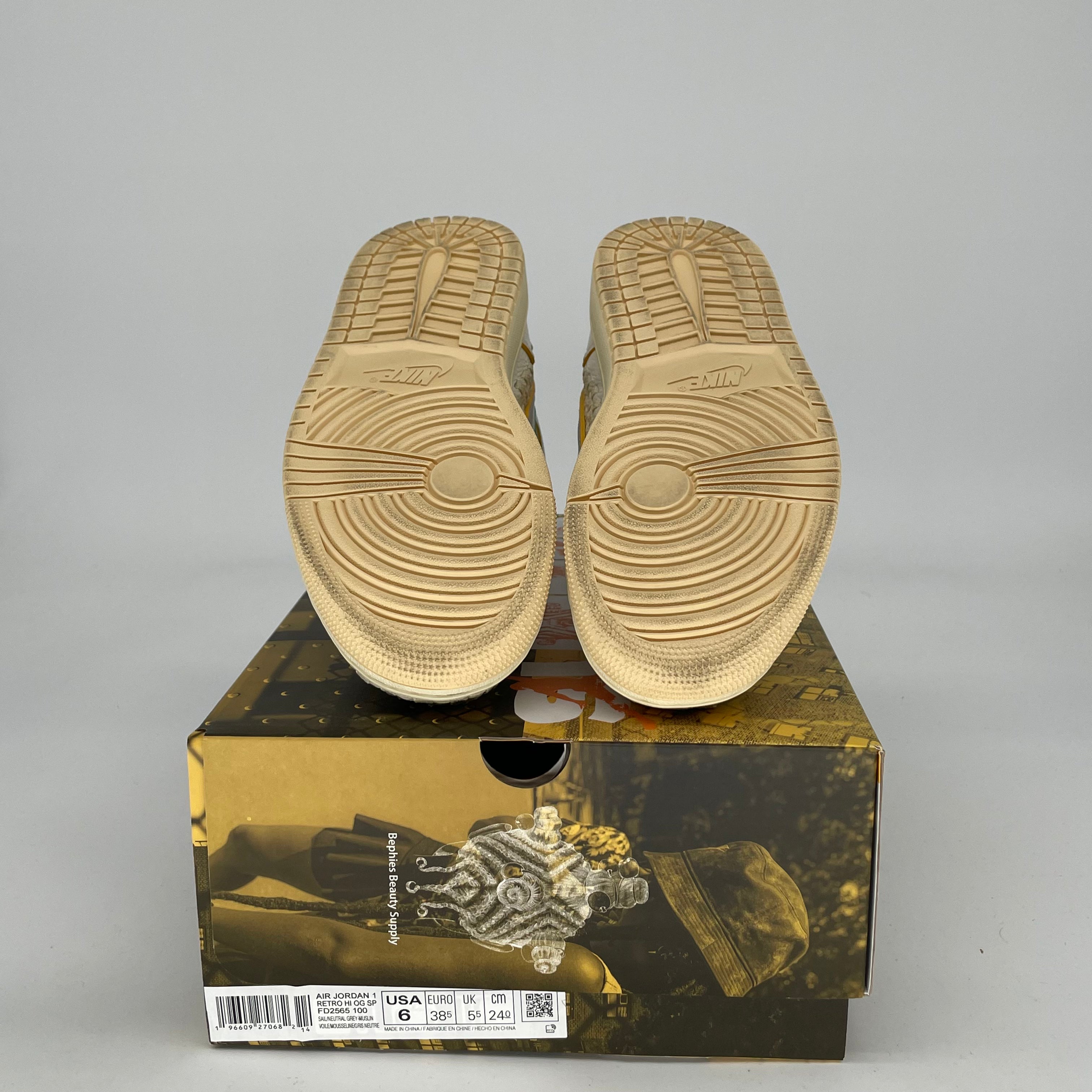Authentic Air Jordan 1 Union LA BBSS Sneakers - Size 6/7.5W (FD2565) - 100% Original - Perfect for Streetwear & Sneaker Collectors