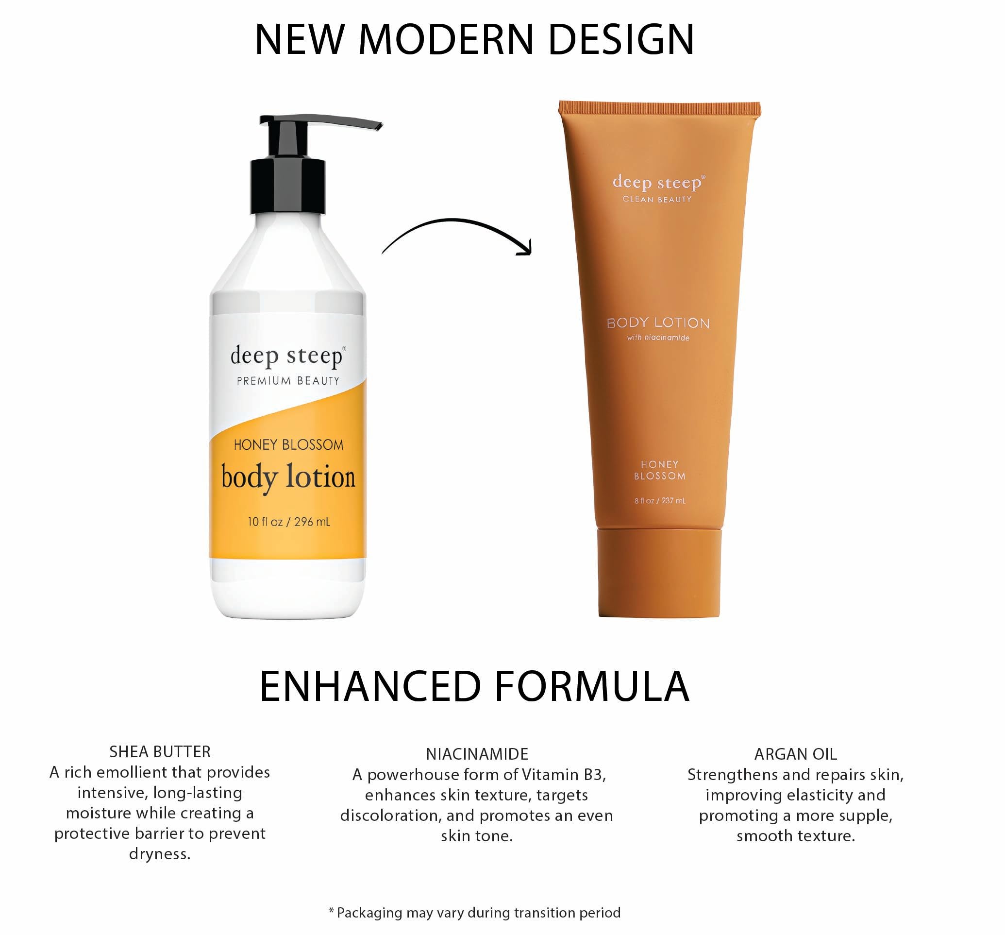 Deep Steep Honey Blossom Body Lotion - Moisturizing & Nourishing Dry Skin - Natural & Organic Ingredients - Perfect for Daily Hydration & Spa-Like Self Care at Home