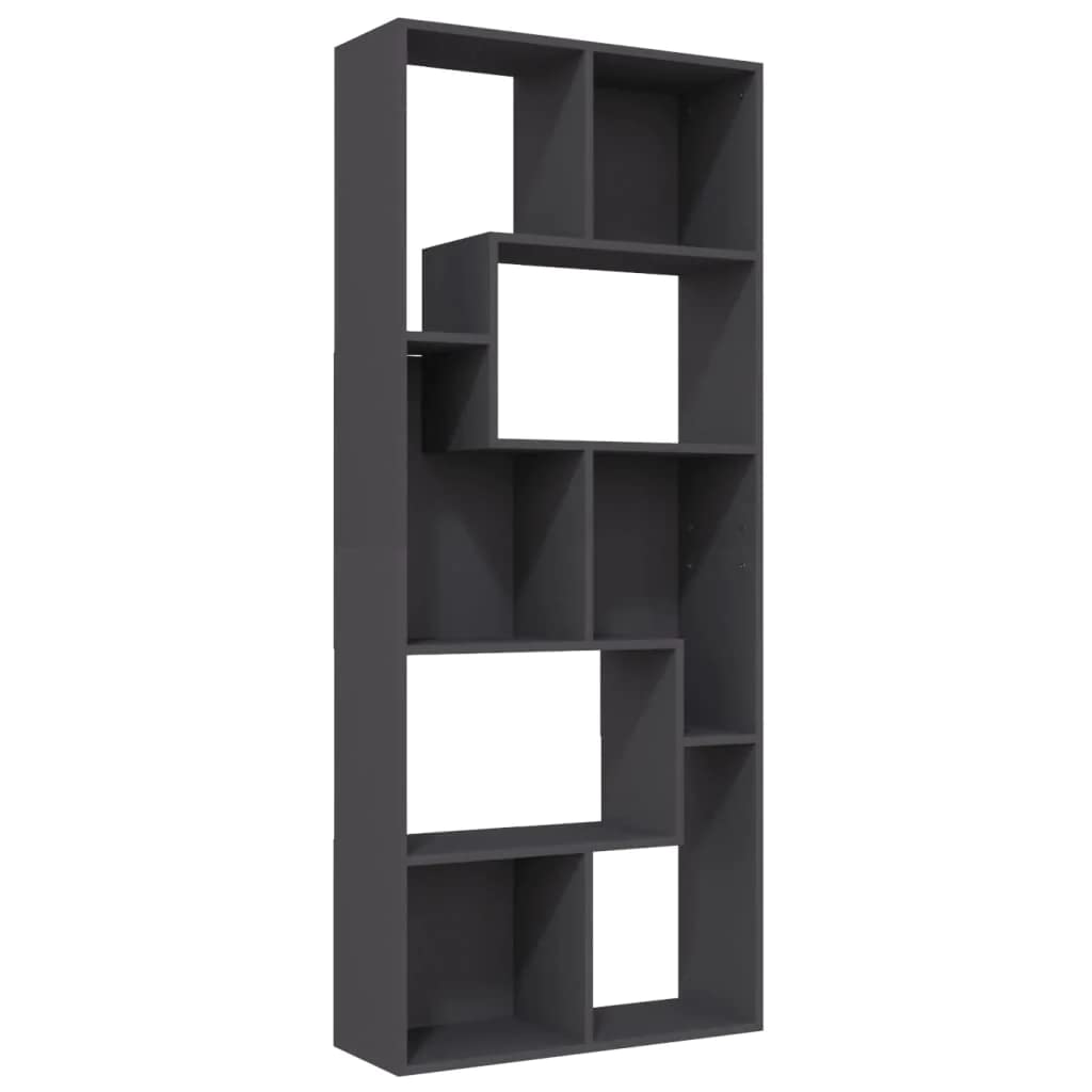 vidaXL Bookcase with 5 Shelves - Sturdy Chipboard Storage Cabinet for Books, Toys & Home Decor - Standing Shelf in Multiple Colors - Perfect for Living Room, Bedroom & Office Organization