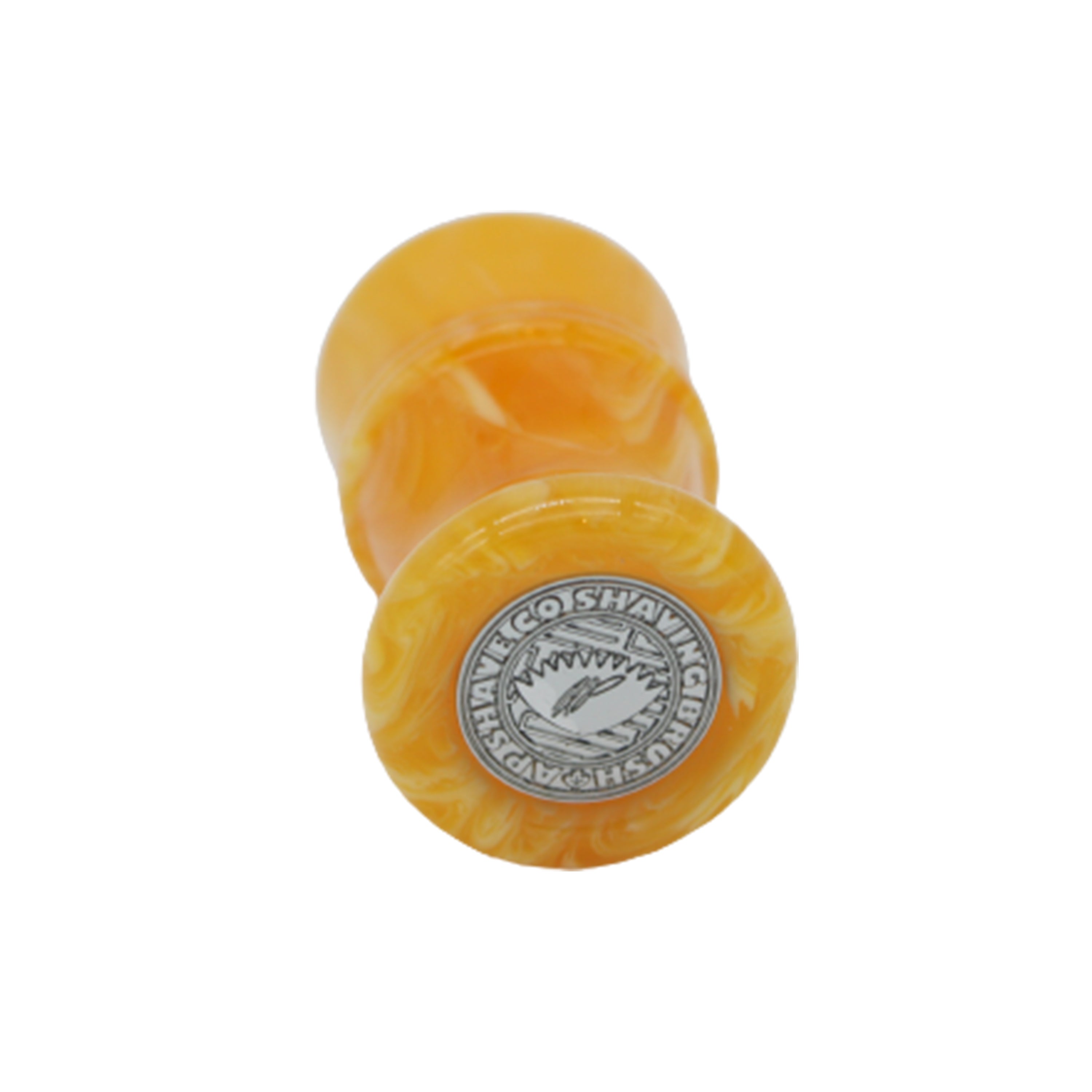 Premium Amber Handcrafted Shaving Brush Handle for Men - Fits 24mm & 26mm Knots - Perfect for Wet Shaving, Grooming Kits & Luxury Bathroom Essentials