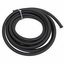 4 AN Black Nylon Race Hose by Fragola - High Performance Fuel Line for Automotive Racing, Hot Rods, and Custom Car Builds - Sold by The Foot (Part# 840004) - Perfect for Fuel Systems, Oil Lines, and Hydraulic Applications