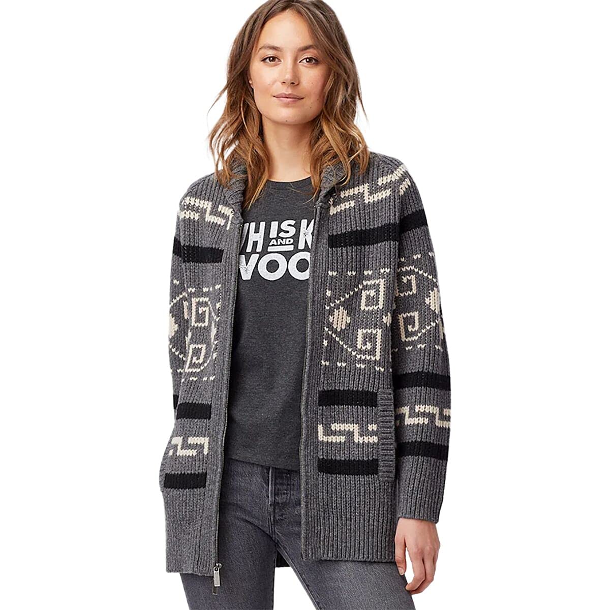 Pendleton Women's Long Westerley Cardigan - Soft Wool Blend Open Front Sweater for Fall & Winter | Cozy Layering for Office, Travel & Casual Outfits