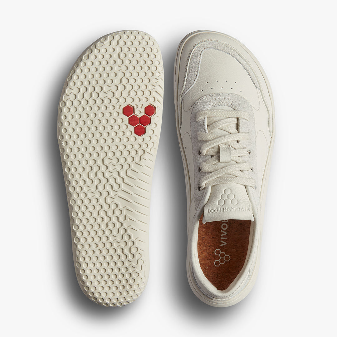 Vivobarefoot Men's Gobi Leather Sneakers - Minimalist Barefoot Shoes for Walking, Running & Travel - Lightweight & Flexible Footwear for Active Lifestyles