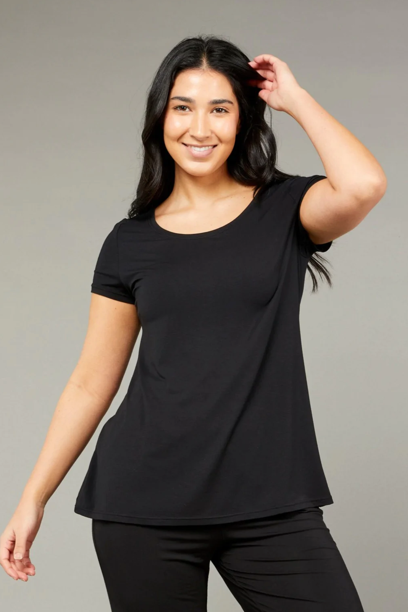 Tani Swing Tee - Soft Micromodal T-Shirt for Women - Comfortable & Stylish Casual Wear for Everyday Outfits
