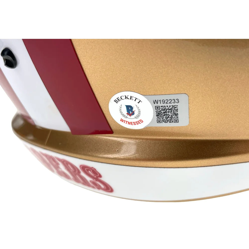 George Kittle Autographed San Francisco 49ers Full Size Speed Helmet - BAS Certified Signed Football Collectible for Fans, Display & Memorabilia Collection