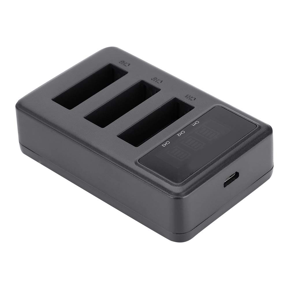 NP BX1 USB Charger - 3 Slot Portable Action Camera Battery Charger | Fast Charging Accessory for NP BX1 Cameras | Perfect for Travel, Outdoor Adventures & Vlogging