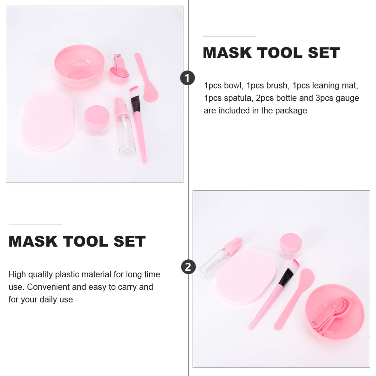 Beaupretty 10-in-1 Facial Mask Tool Kit - Professional Skincare Tools for Face Mask Application, Removal & Massage - Perfect for Spa, Home Beauty Routine & Self-Care Days
