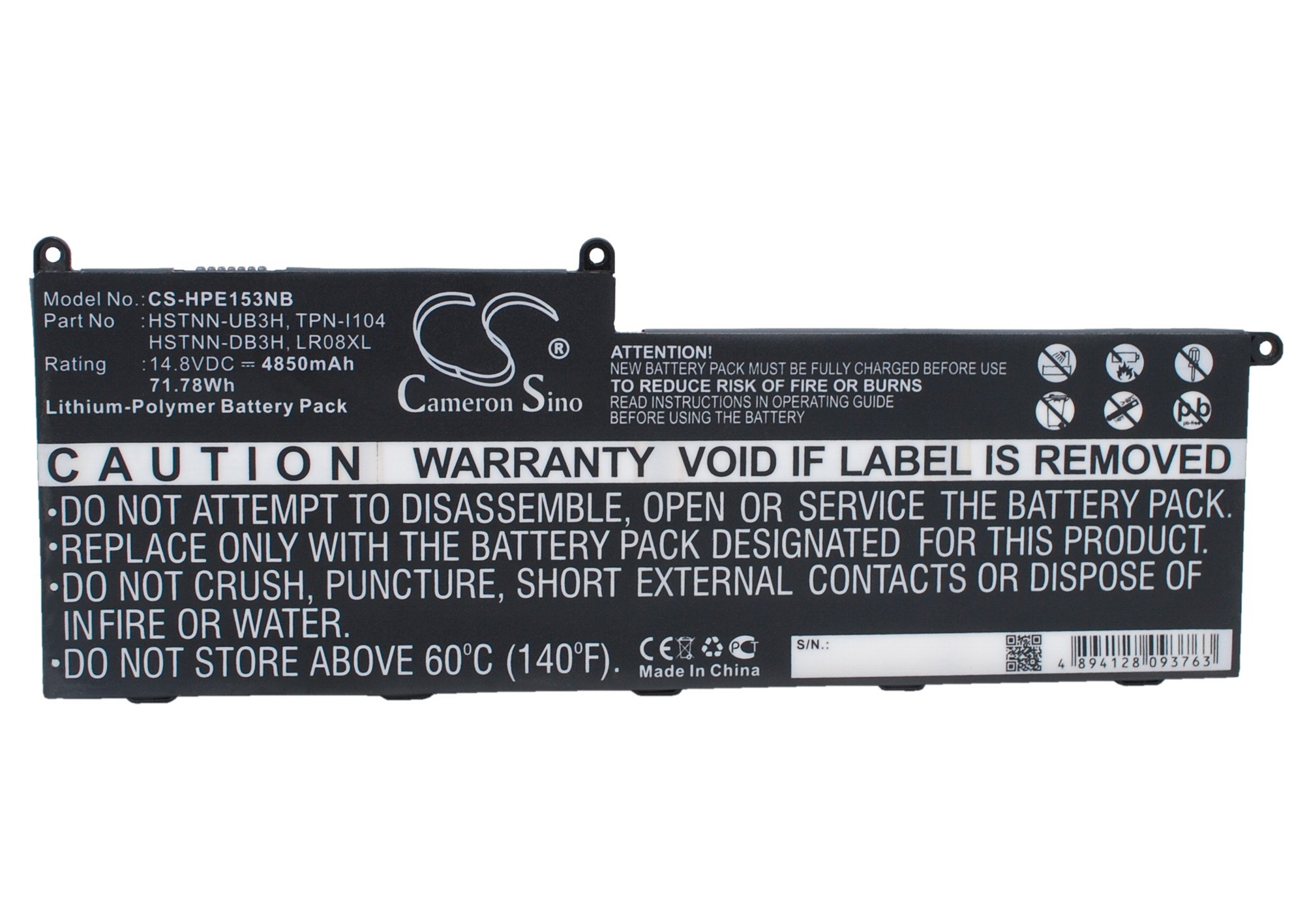HP 15-3300, Envy 15-3000, Envy 15-3100 Replacement Battery (Part No. 660002-271, 660002-541) - High-Performance Laptop Battery for Work, Study & Travel
