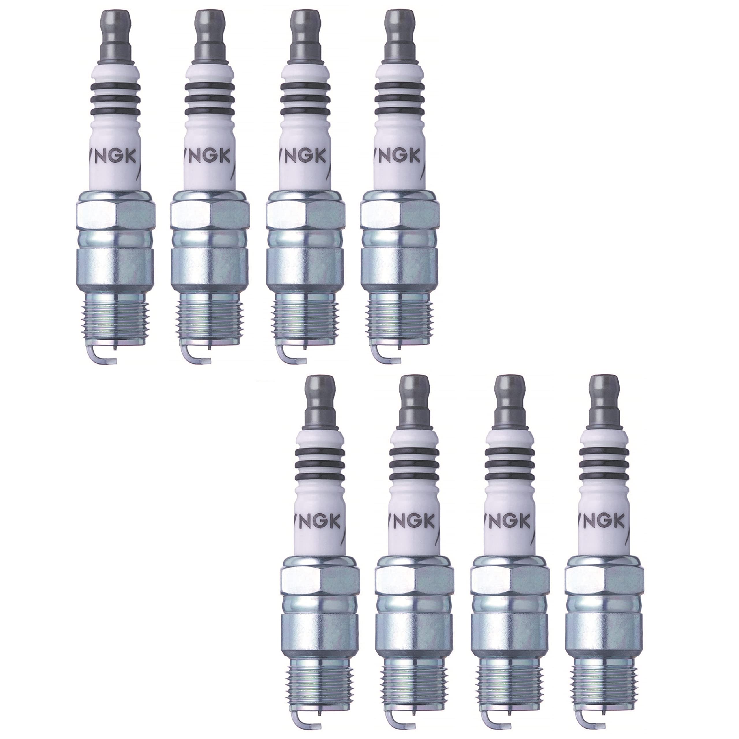 NGK Iridium IX Spark Plugs - Set of 8 Compatible with Chevrolet Silverado, GMC Sierra, Pontiac Grand Prix | High Performance Ignition for Smooth Engine Start & Fuel Efficiency