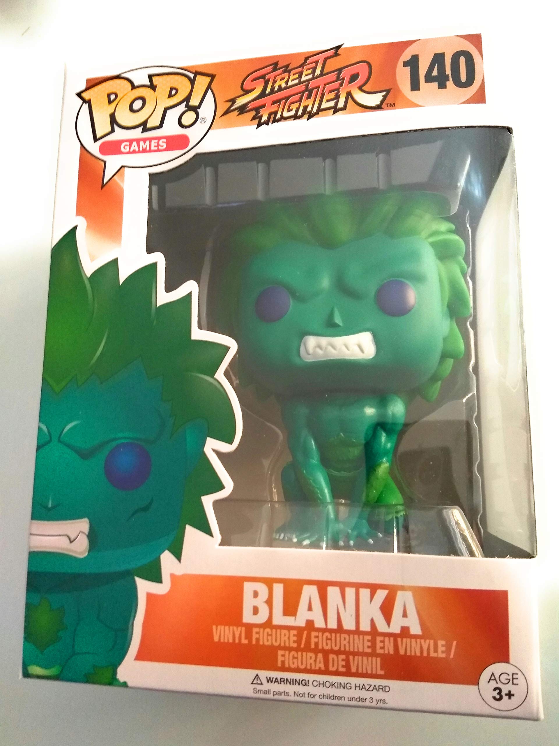 **POP! GAMES: Street Fighter Green Blanka Vinyl Figure – Collectible Action Toy for Gamers & Fans | Perfect for Display, Gifts, and Gaming Room Decor**