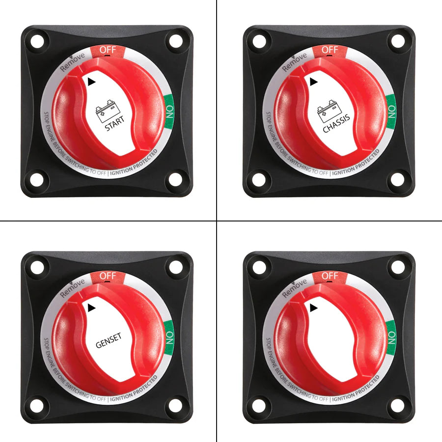 Rich Solar Battery Switch ON/OFF 275A - Heavy Duty DC Power Disconnect for Solar Panels, RV, Marine & Off-Grid Systems - Perfect for Solar Energy Control & Emergency Shutoff