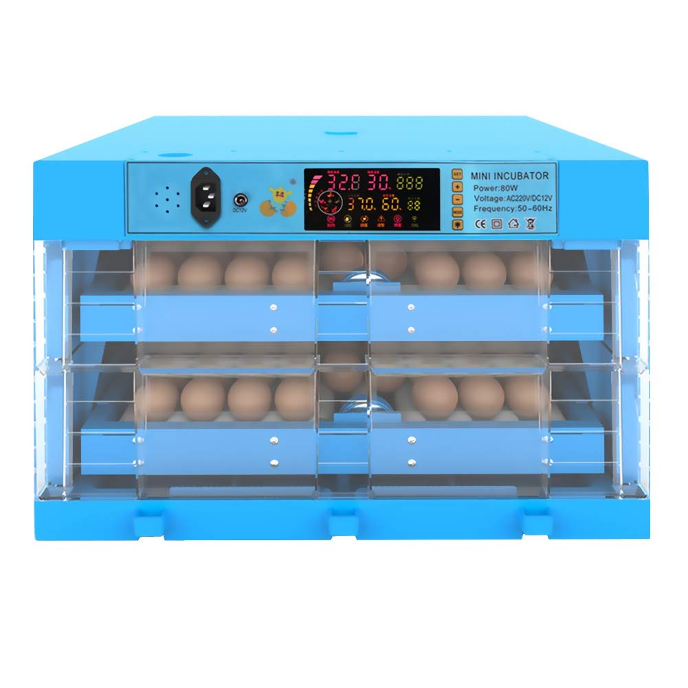 Automatic Egg Incubator for Chicken Goose Duck - 112 Egg Capacity Poultry Hatcher with Temperature & Humidity Control - Perfect for Home Farming, Backyard Poultry Raising & Small Farm Use