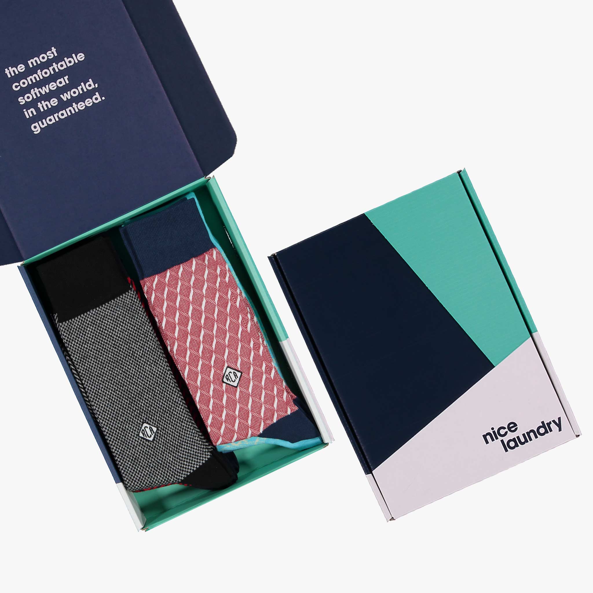 Personalized Monogram Sock Gift Box Set - 6 Pairs of Comfortable Cotton Socks for Men & Women | Perfect for Holidays, Birthdays, Anniversary Gifts & Special Occasions