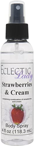 Strawberries and Cream Body Spray - Double Strength Fragrance (2 oz) | Long-Lasting Scent for Women, Daily Use & Special Occasions