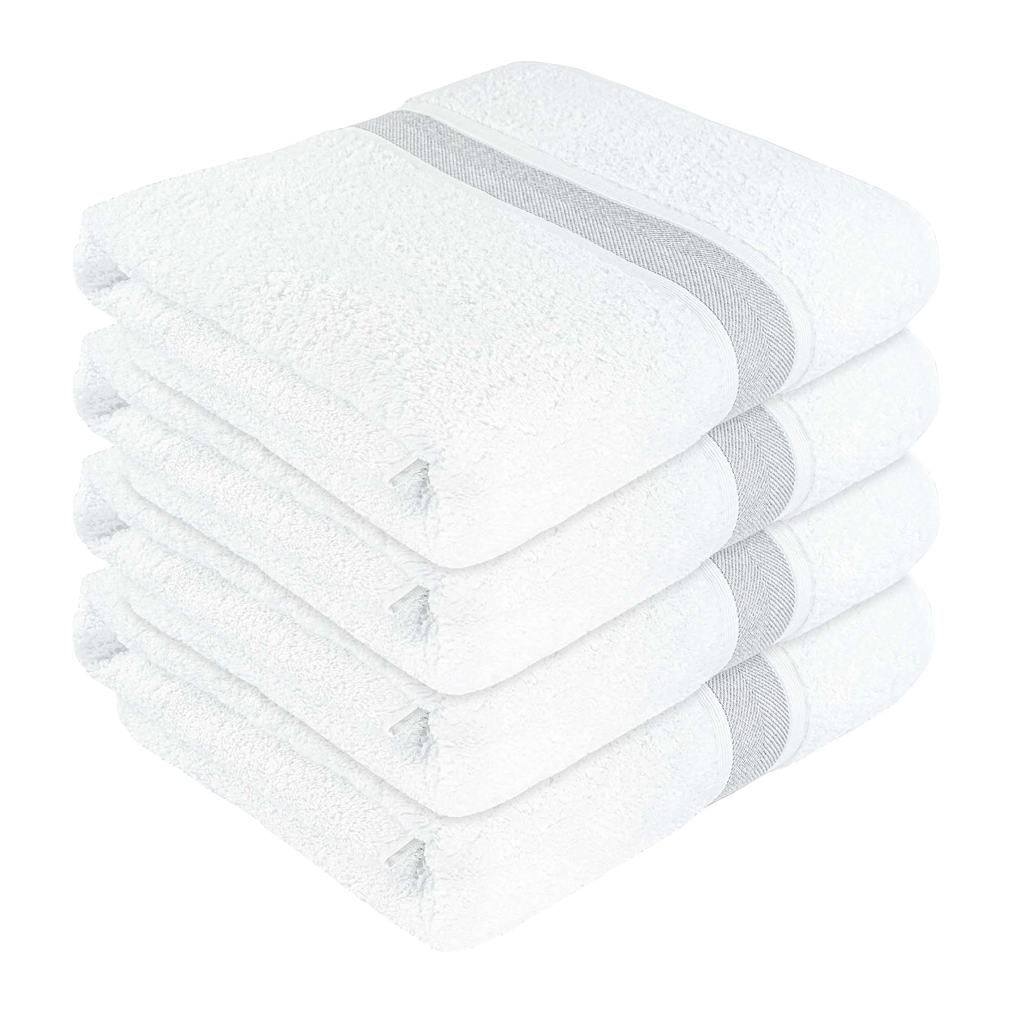 **SUSSEXHOME Luxury 4-Pack Large Bath Towels - Ultra-Absorbent 100% Natural Cotton Bath Sheets (35