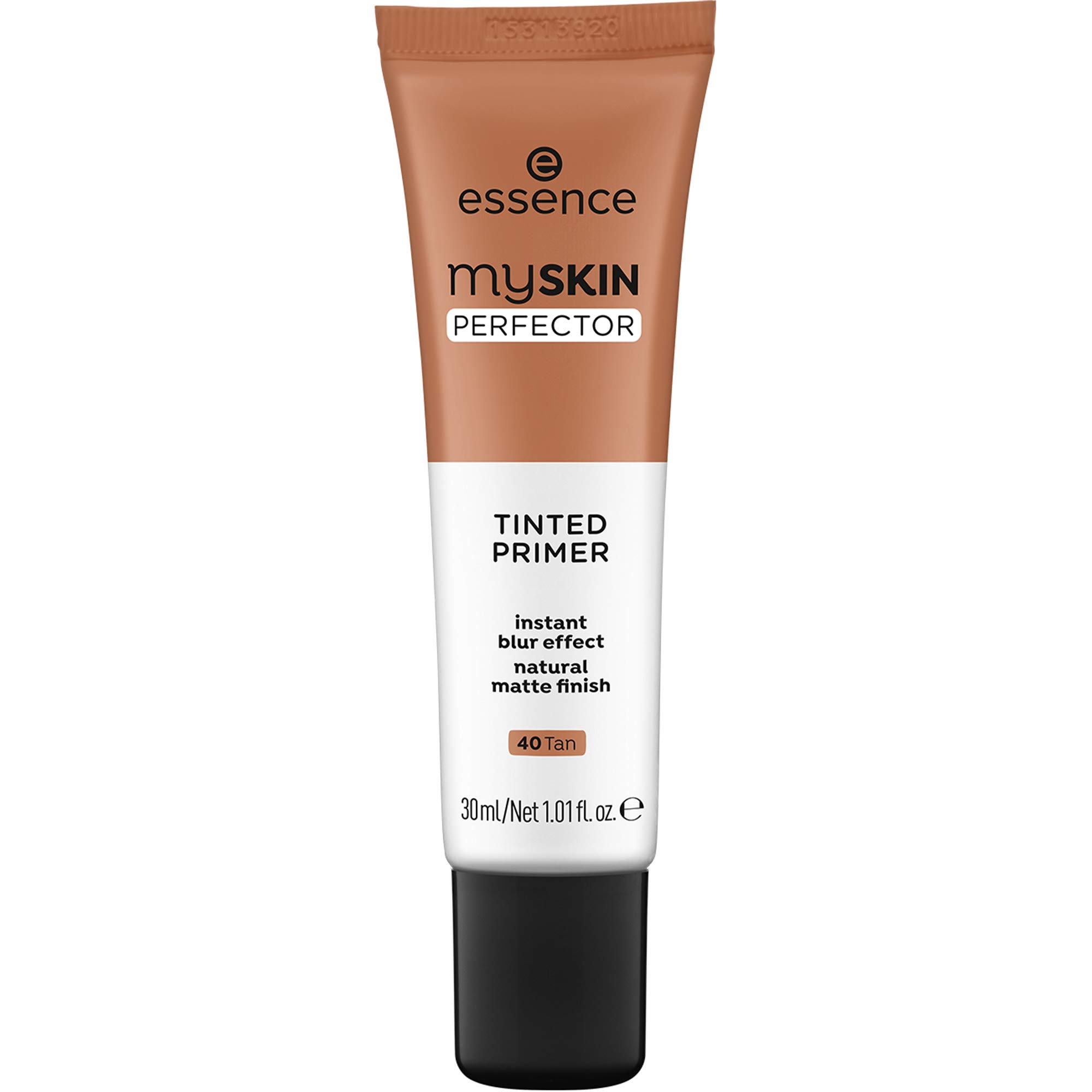 essence My Skin Perfector Tinted Primer - Instant Blur Effect & Natural Matte Finish | Vegan, Paraben Free, Oil Free, Cruelty Free Makeup | Shade 40 Tan | Perfect for Daily Wear & Flawless Complexion