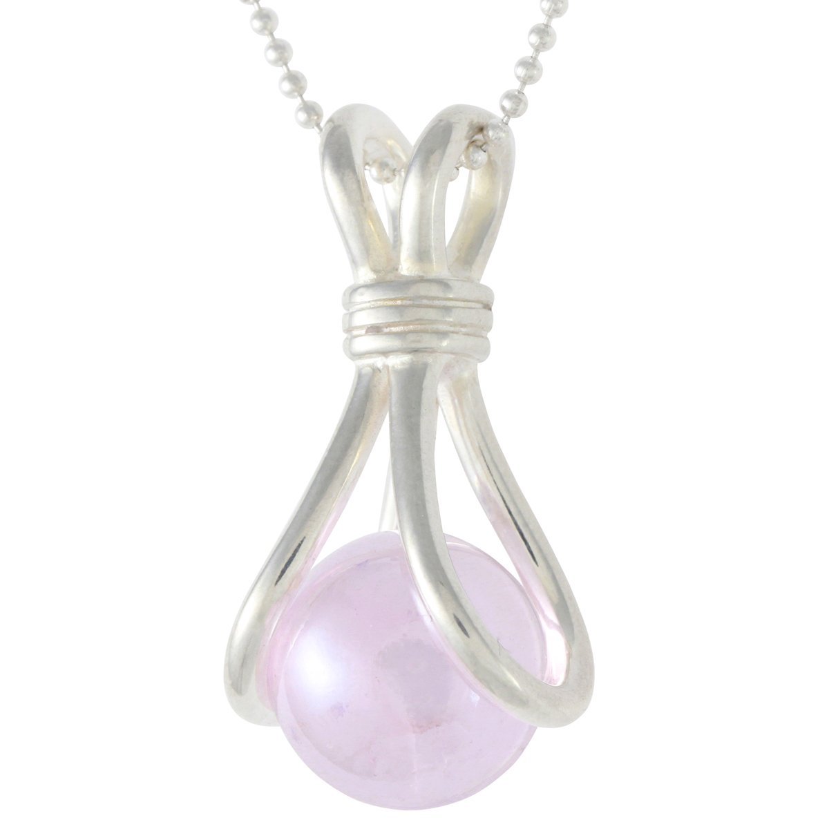 Got All Your Marbles Fancy MarblePOP! Chloe Pendant Necklace - Sterling Silver Plated Ball Chain Jewelry for Women, Gift for Her | Perfect for Parties, Date Nights & Special Occasions