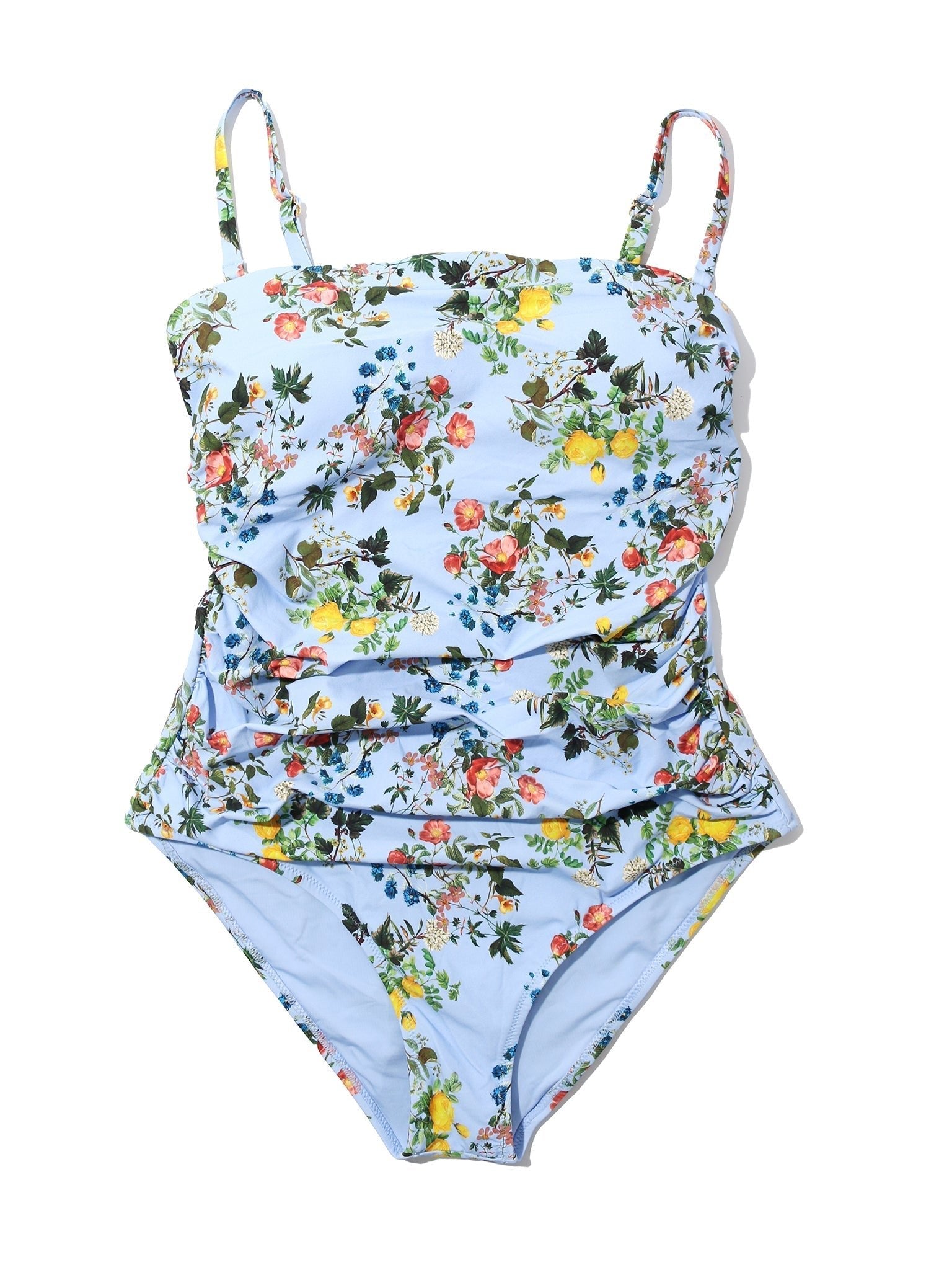Women's Bandeau One Piece Swimsuit - Sexy Monokini Bathing Suit with Adjustable Straps & High Waist for Beach, Pool, Vacation & Summer Swimwear