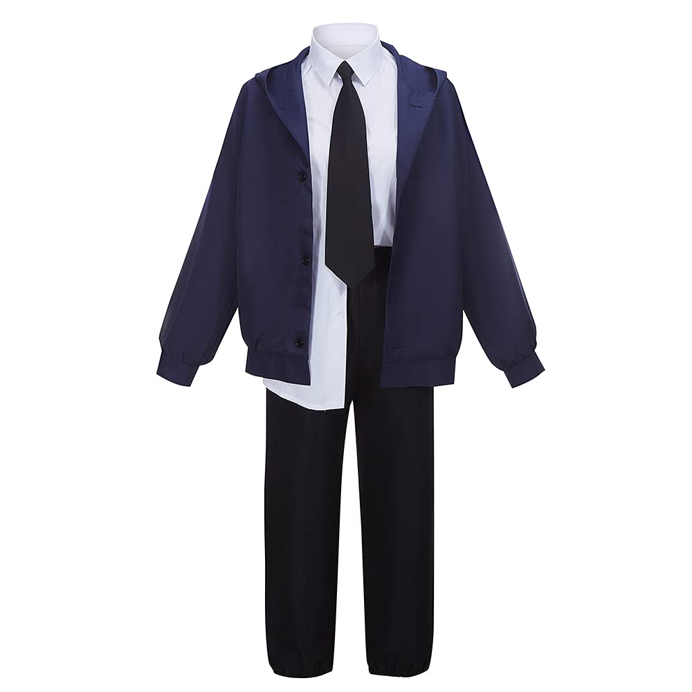 Chainsaw Man Power Cosplay Costume for Women - Anime Blue Top Uniform Outfit for Halloween, Conventions & Cosplay Events