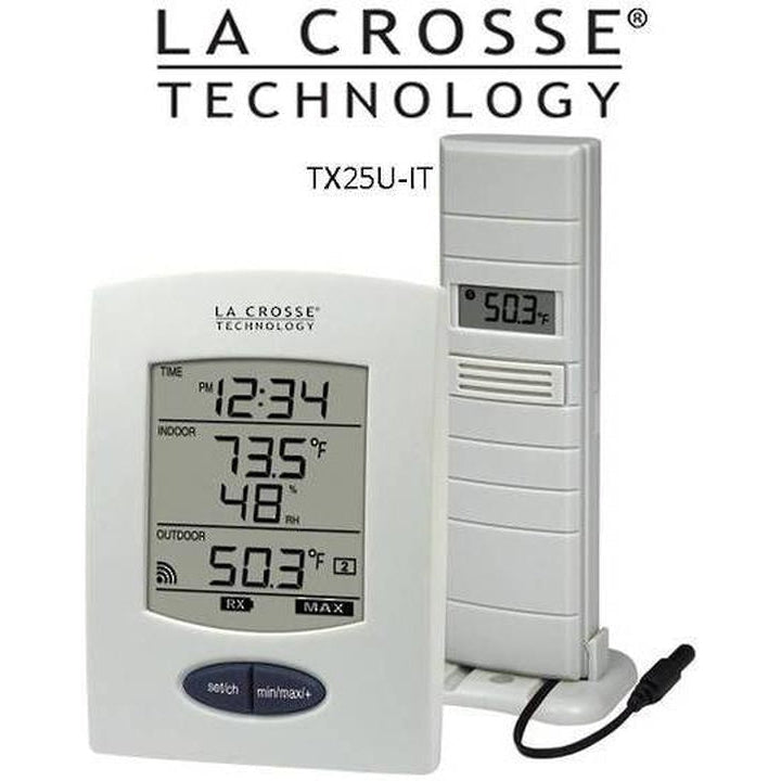 La Crosse Weather Station with Wireless Outdoor Temperature Sensor - Accurate Home & Garden Weather Monitoring for Indoor/Outdoor Use