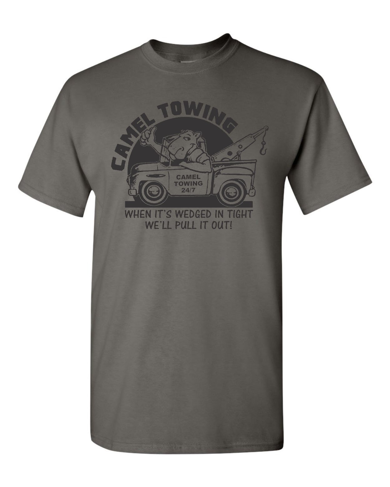 Men's Camel Towing Graphic T-Shirt - Comfortable Cotton Tee for Casual Wear, Outdoor Adventures & Travel | All Things Apparel