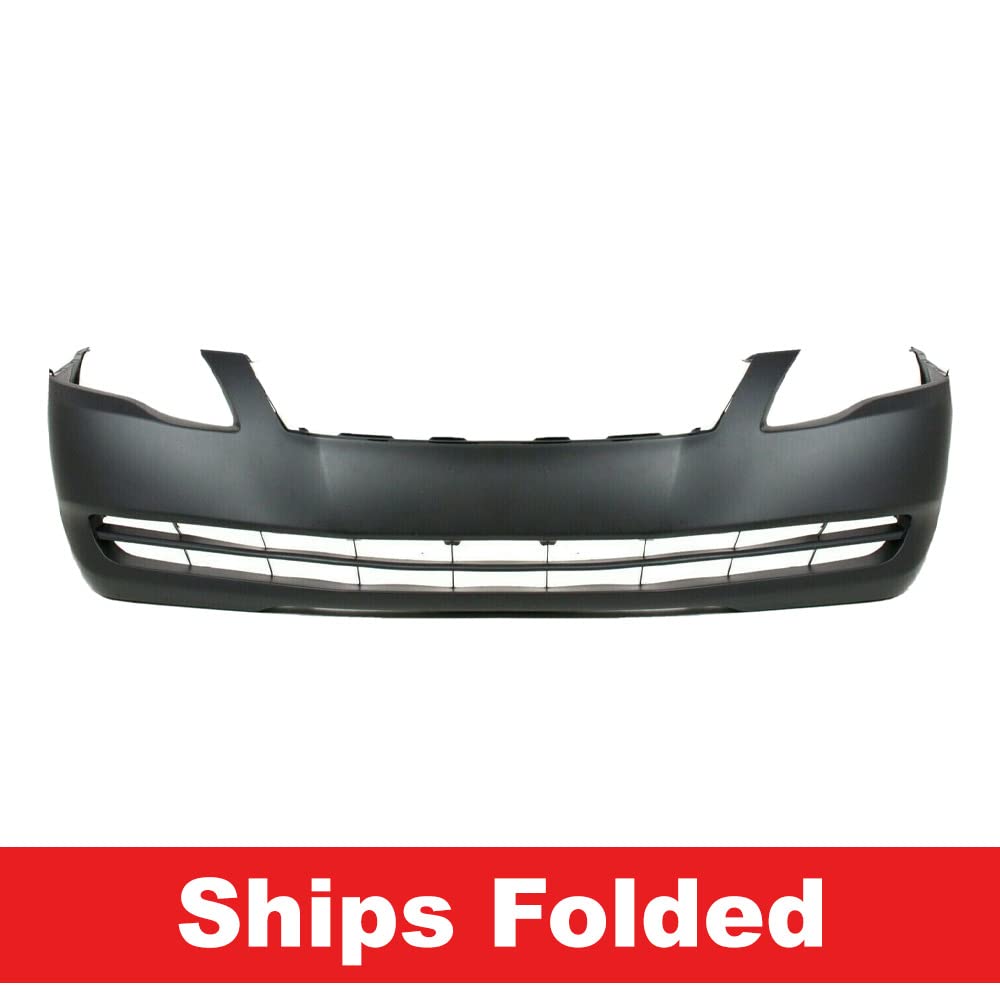 Primed Front Bumper Cover for 2005 Toyota Avalon XL - Fog Light Delete - Part # TO1000308 52119AC912 | Perfect Fit Replacement for Accident Repair & Car Restoration