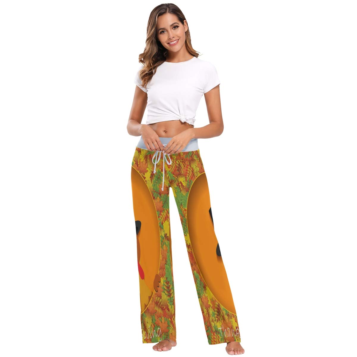 ALAZA Women's Lounge Pants - Soft Stretchy Sleepwear Pajama Pants with Wide Leg for Comfortable Relaxation at Home, Yoga, and Travel