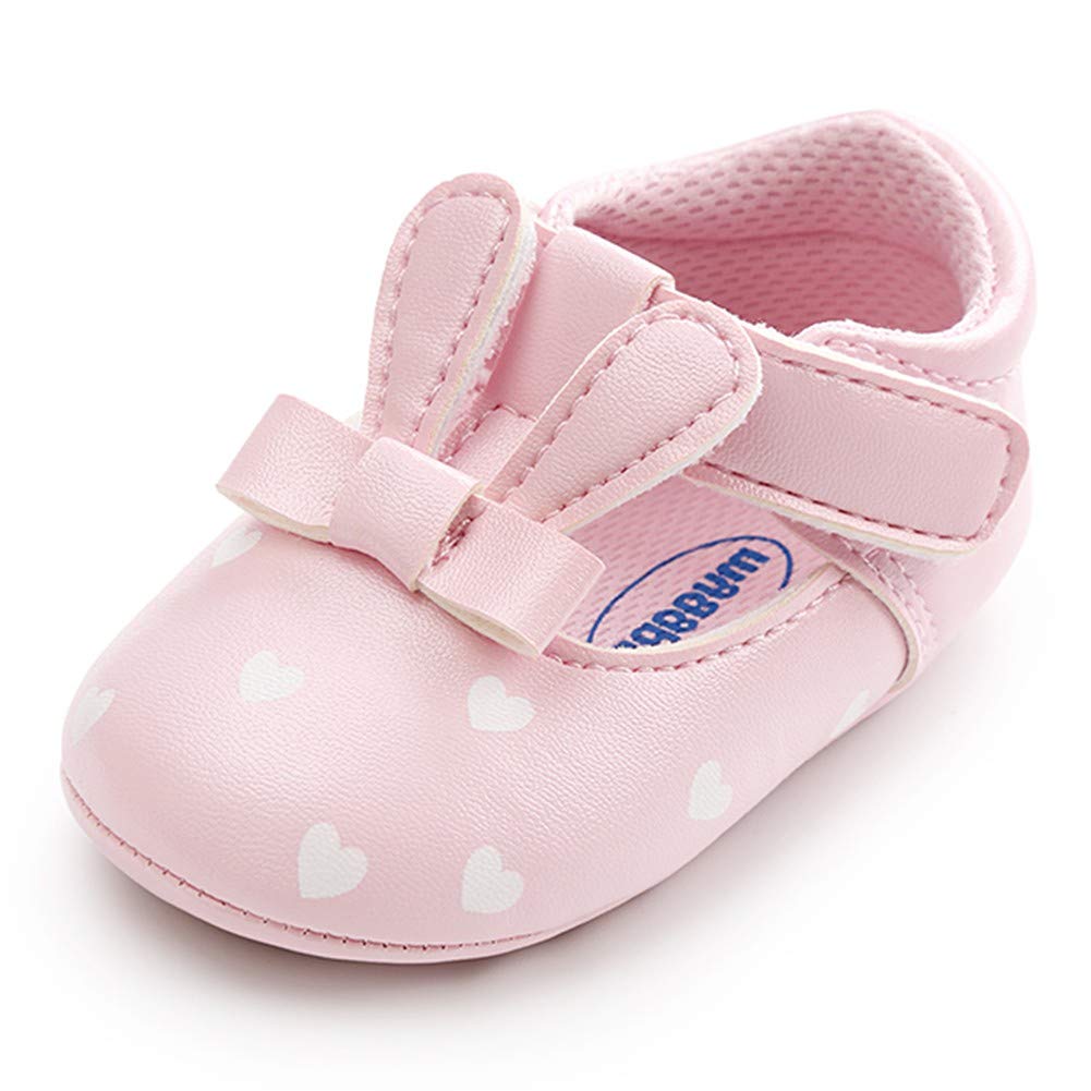 Baby Bunny Mary Jane Shoes - Anti-Slip Soft Sole First Walkers for Toddlers - Perfect for Playtime & First Steps