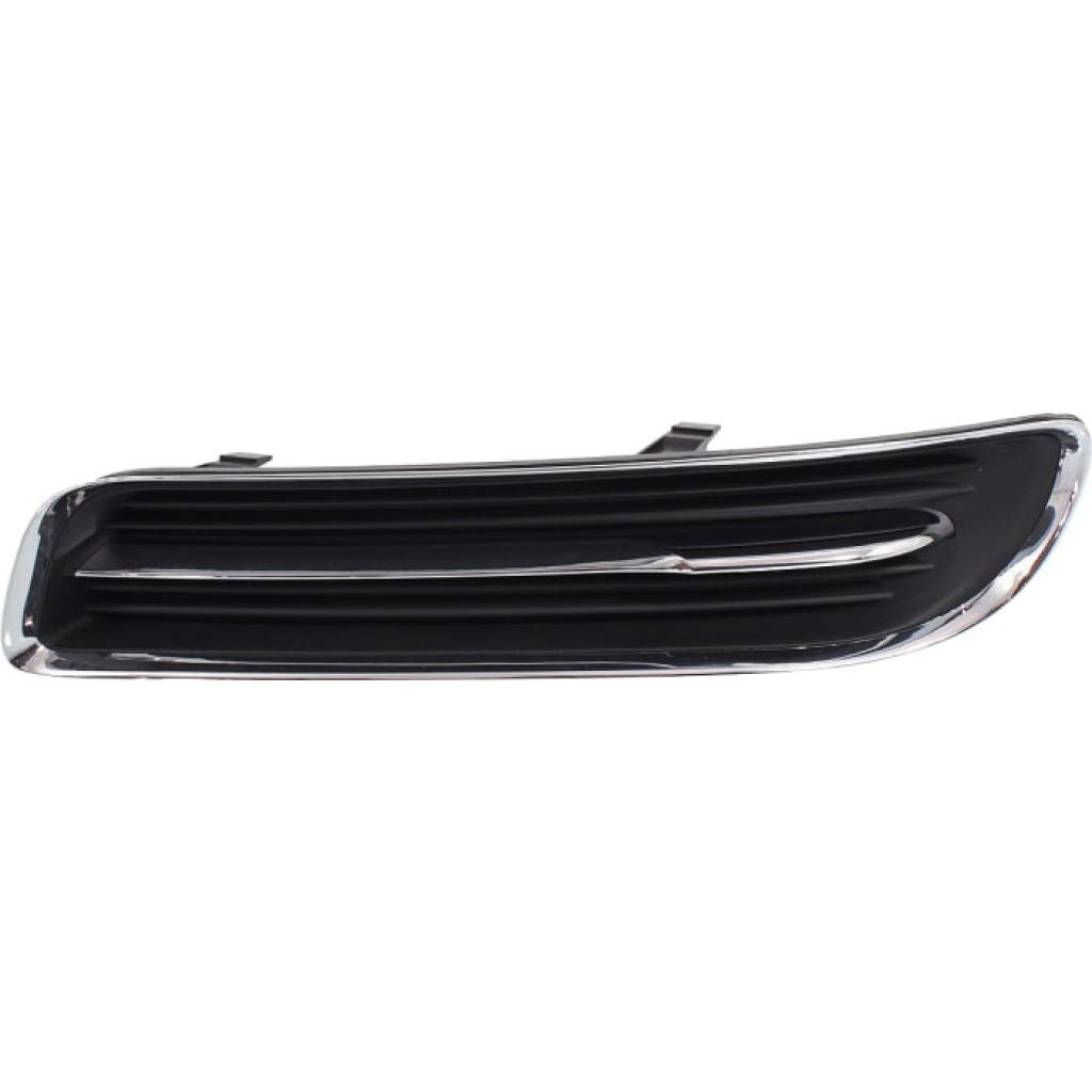 Chrysler 300 Fog Light Cover Set 2011-2014 - Black with Chrome Trim - Driver & Passenger Side - OEM CH1038127 & CH1039127 (68127945AB + 68127944AB) - Perfect for Replacement & Car Customization