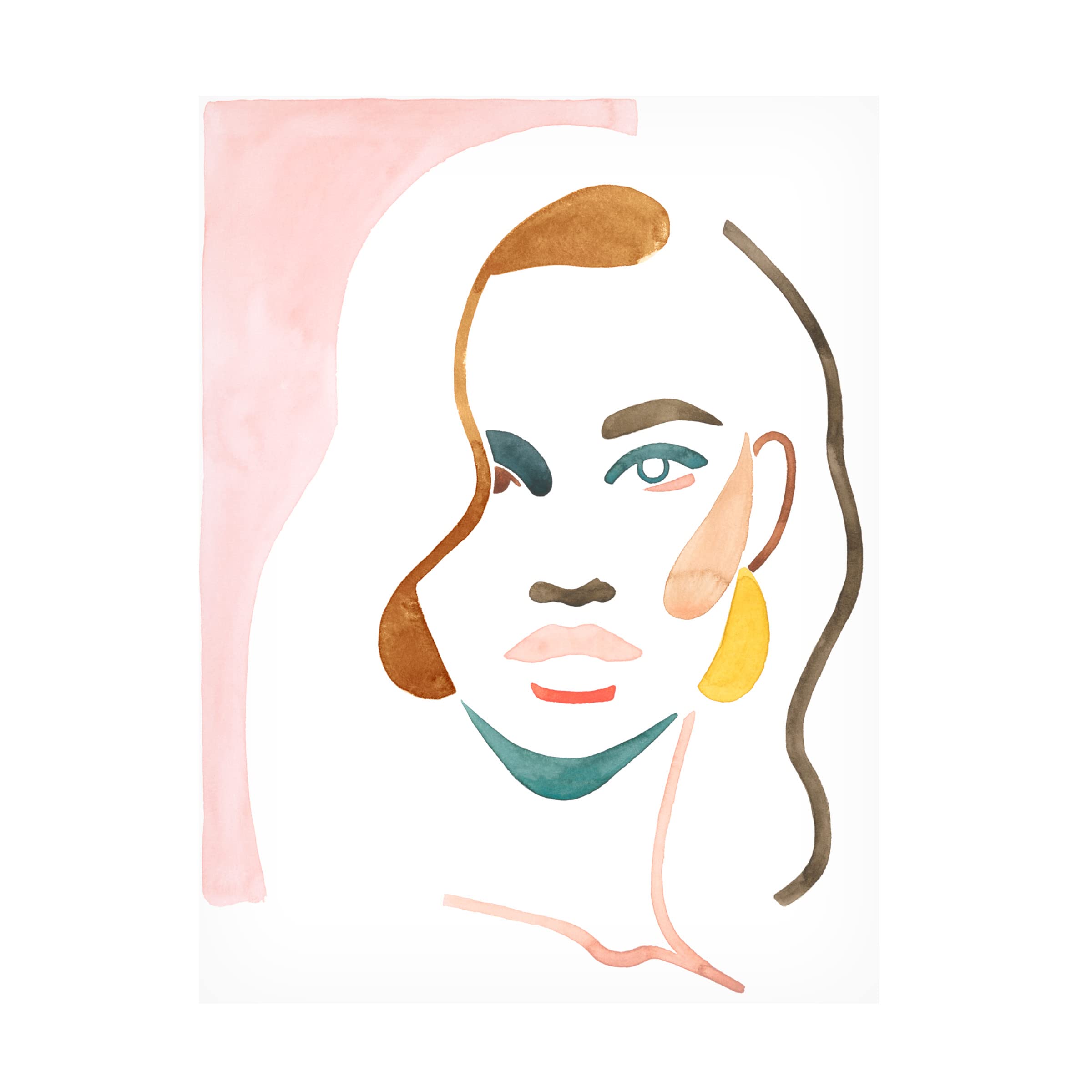 Naomi McCavitt Baroque Grid I Canvas Art Print - Modern Abstract Wall Decor for Living Room, Bedroom & Office - Premium Trademark Fine Art Collection