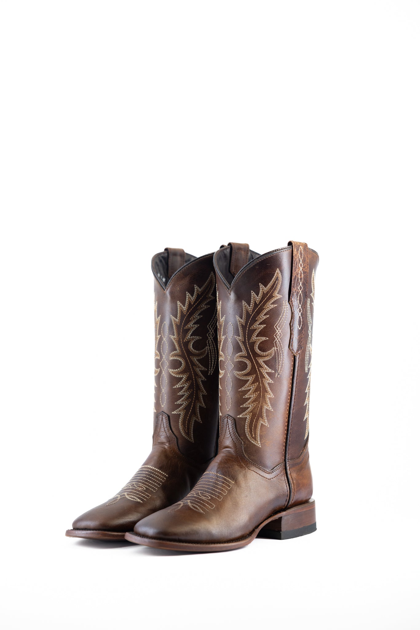 Marybeth Square Toe Cowgirl Boots for Women - Western Style Ankle Boots with Comfortable Leather Upper - Perfect for Rodeo, Country Dancing & Casual Outfits