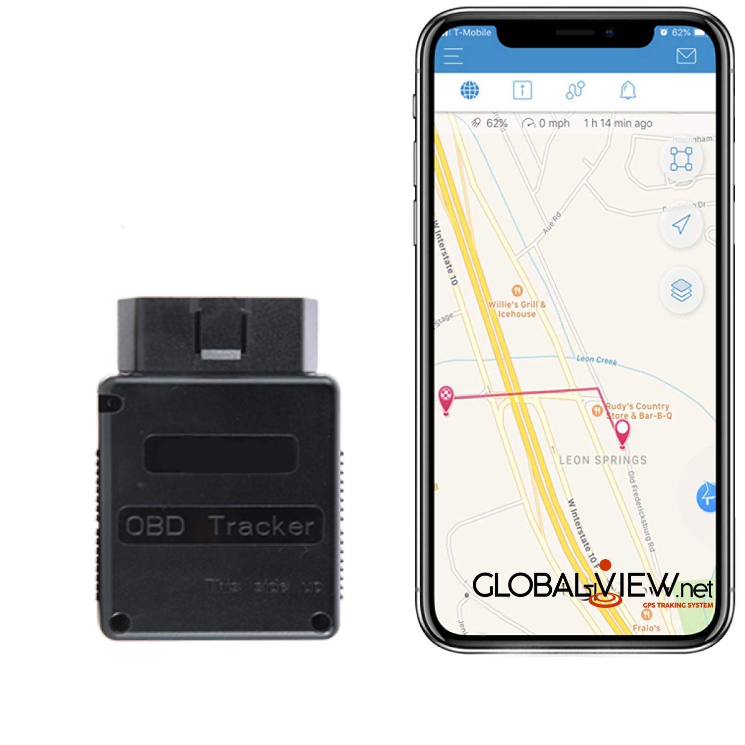 OBD GPS Tracker for Vehicles - Real-Time Car Tracking Device with Global Coverage | Perfect for Fleet Management, Teen Driver Monitoring & Anti-Theft Protection