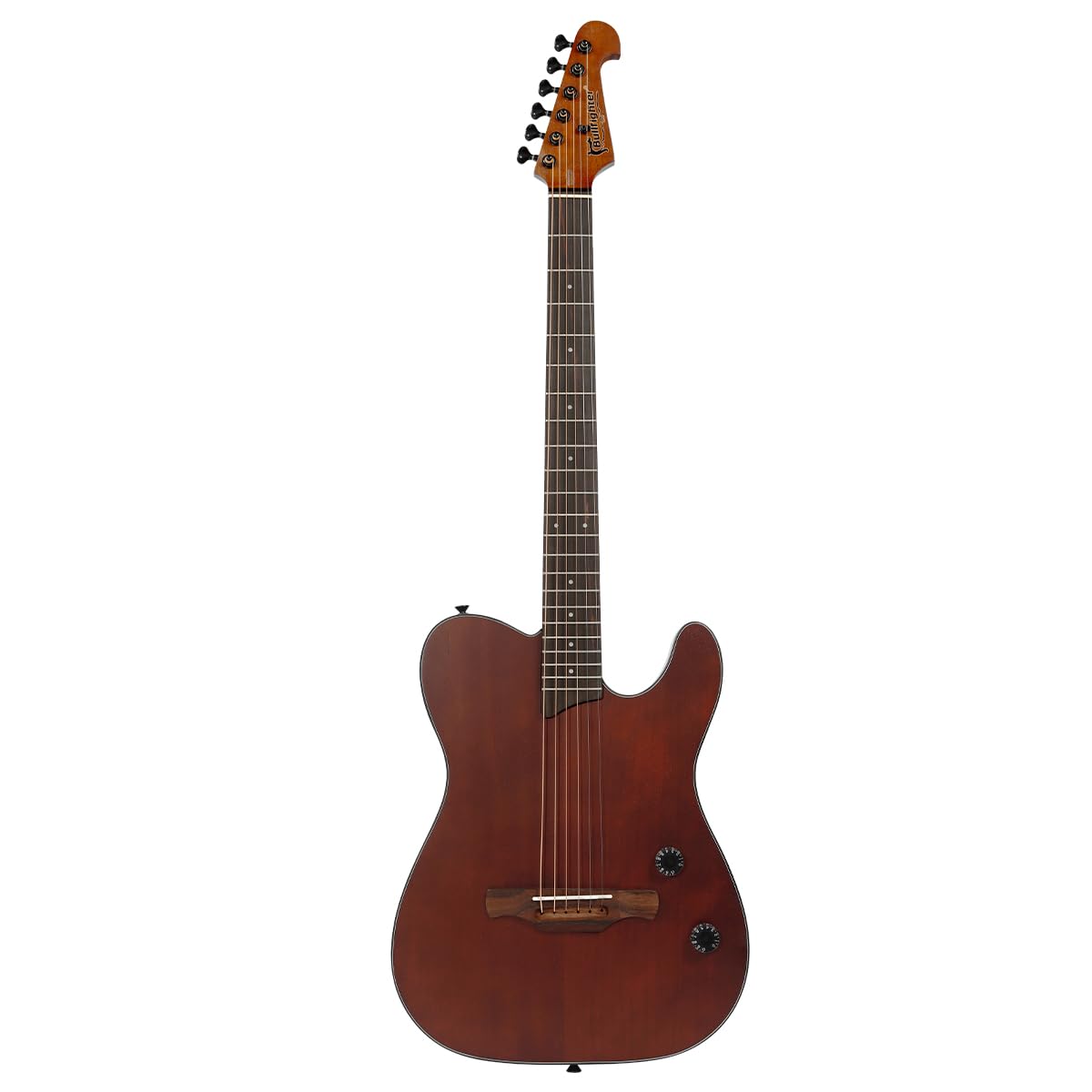 Bullfighter Silent Travel Acoustic Guitar - 6 String Nylon Classical Guitar with Built-in Effects, Portable Steel String Guitar for Beginners & Professionals | Includes Case Bag, Strap, Strings & Tuner | Perfect for Camping, Travel & Home Practice