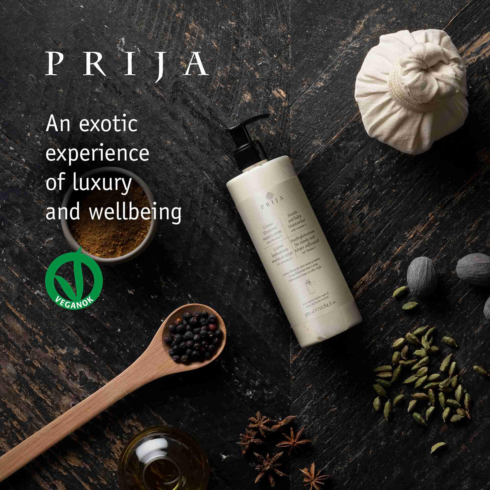 Prija Vitalizing Shower Gel & Shampoo - 1.35 fl oz (216 Pack) | Natural Hair & Body Wash for Men & Women | Perfect for Gyms, Spas & Travel