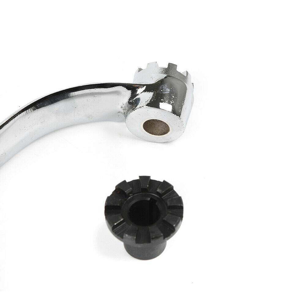 Durable 9-Tooth Elevating Knee Crank with Gear Shaft Clutch Insert for Milling Machines | Perfect for Metalworking & Precision Machining