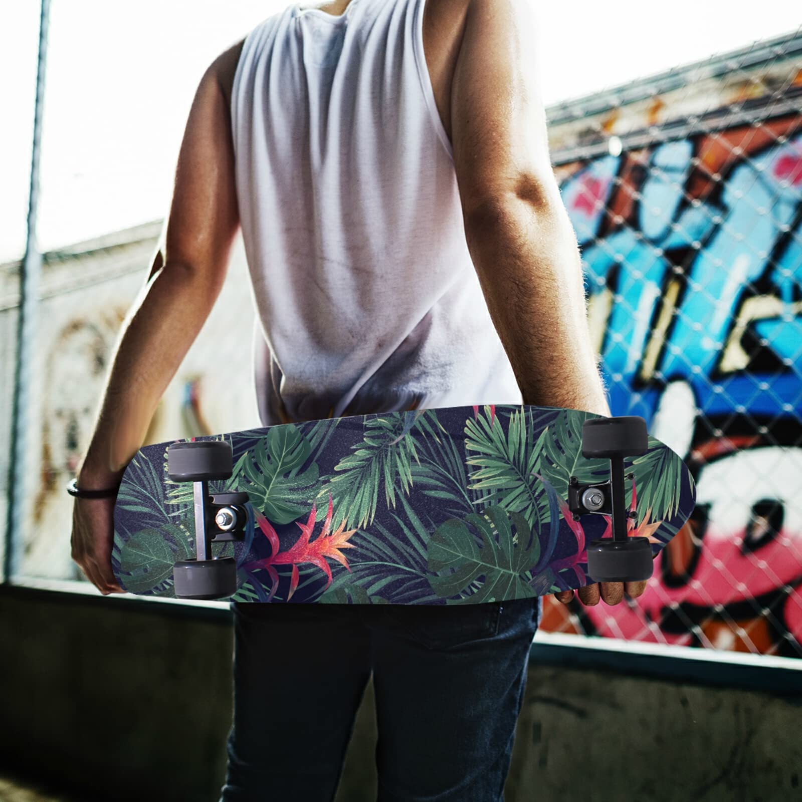 Poeticcity Waterproof Skateboard Grip Tape - Anti-Slip Longboard & Scooter Griptape Sheets, Tear-Resistant Sandpaper Sticker Roll for Easy Bubble-Free Application | Perfect for Street Skating, Cruising & Board Maintenance